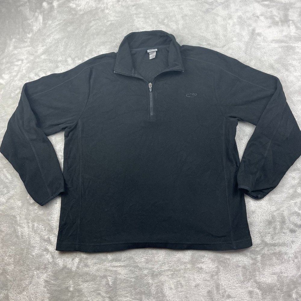 Champion Lightweight Winter Fleece Long Sleeve Quarter Zip Jacket Men's Medium